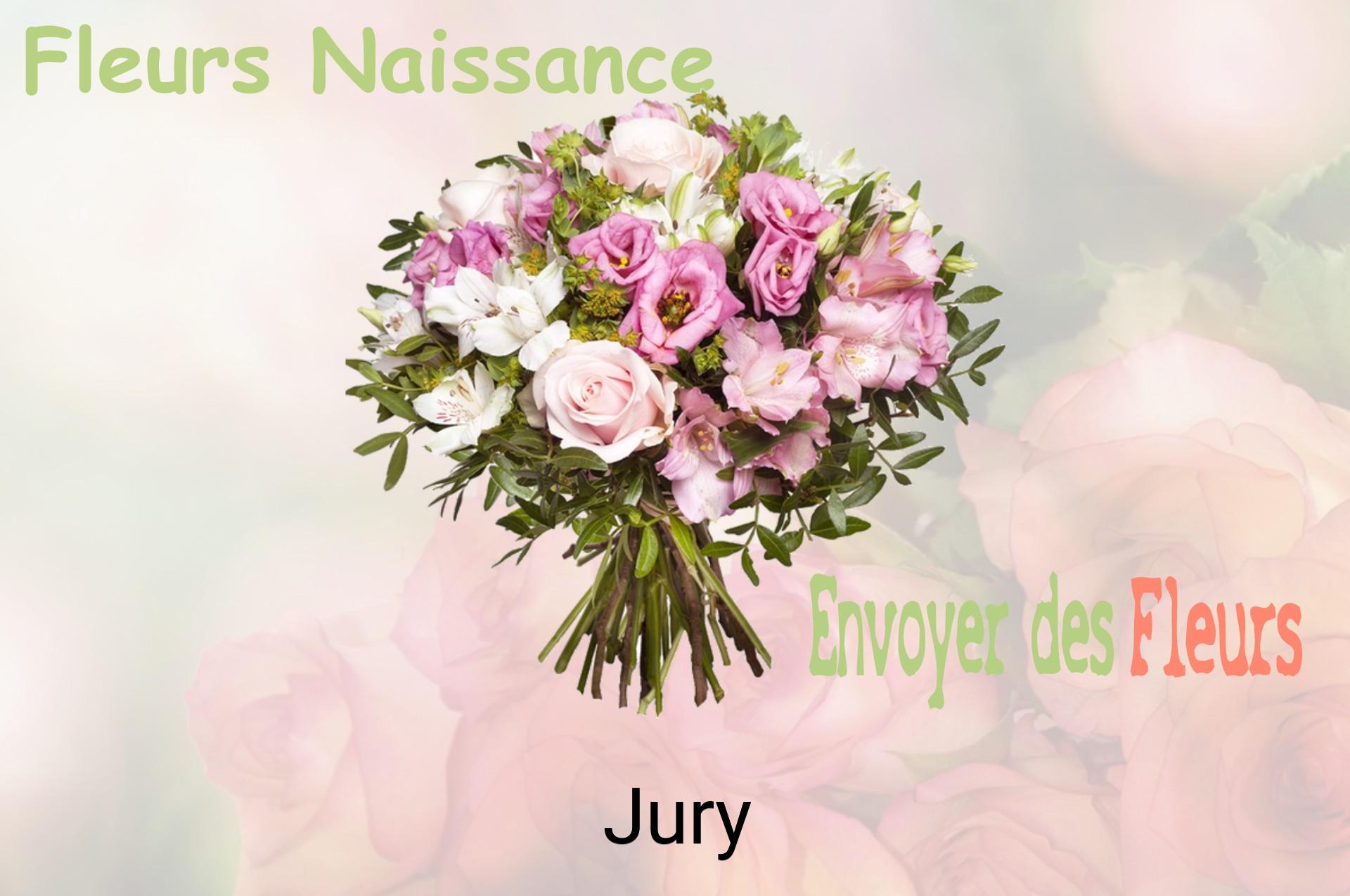 Bouquet de fleurs de naissance livré à Jury